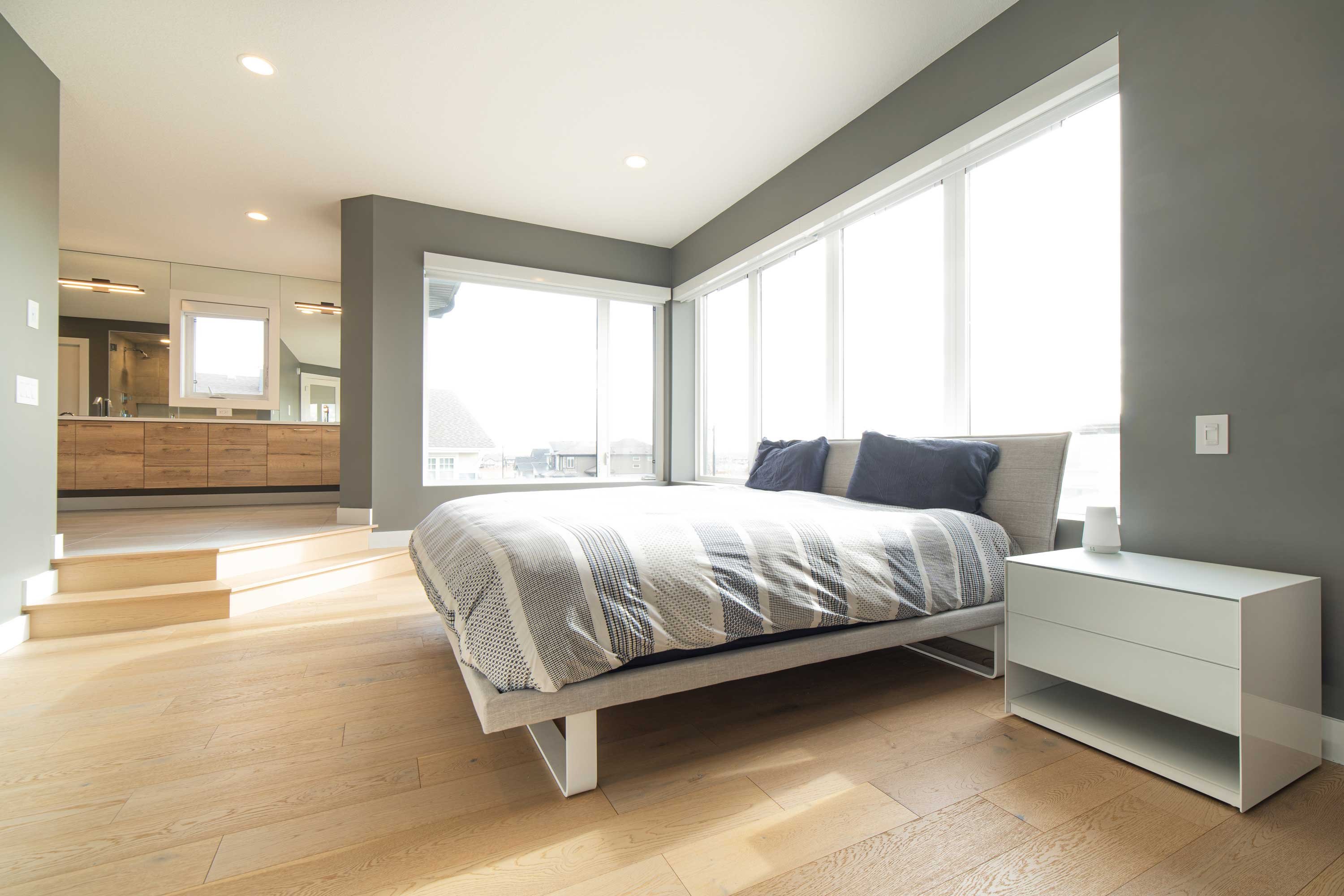 Master bedroom for Kanvi homes built in the new community of Jagare Ridge