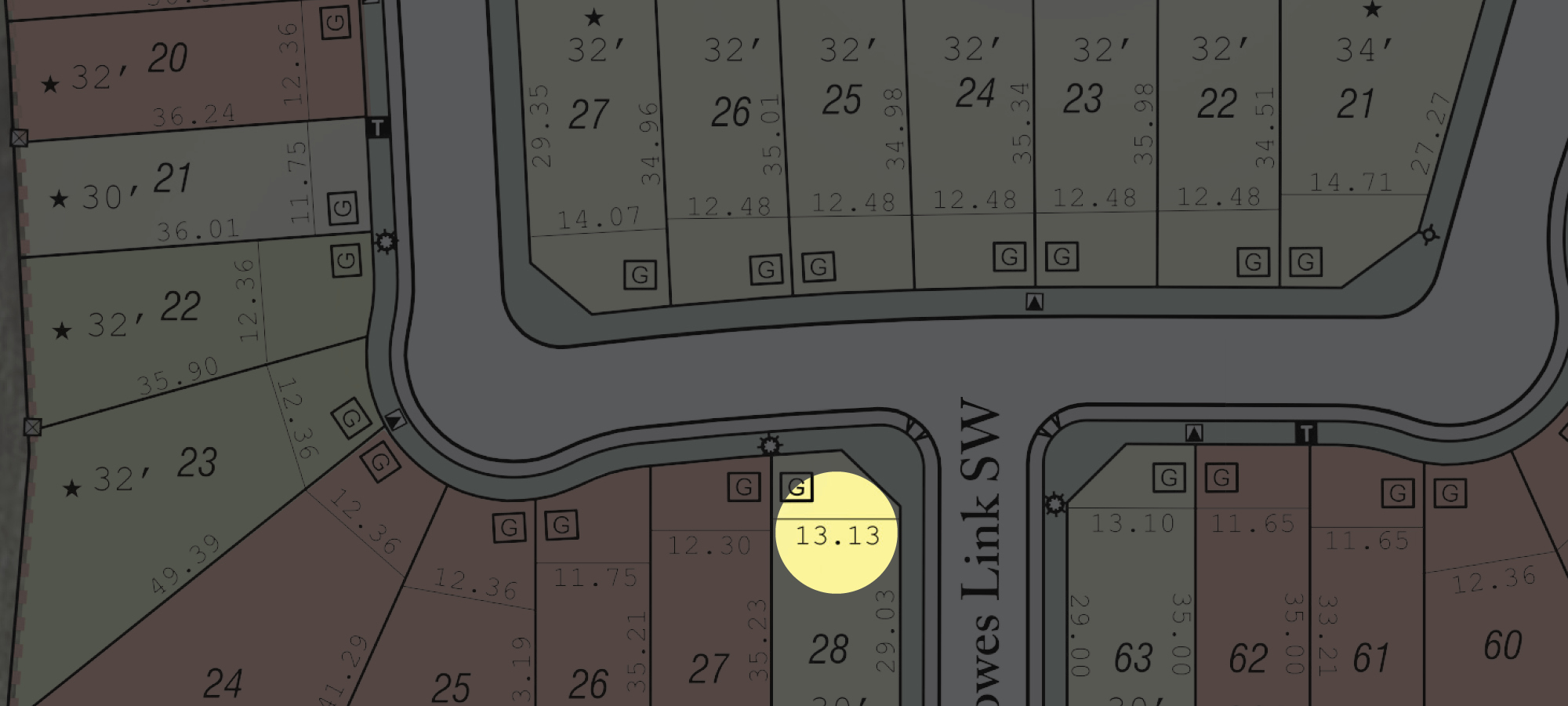 How to read lot maps